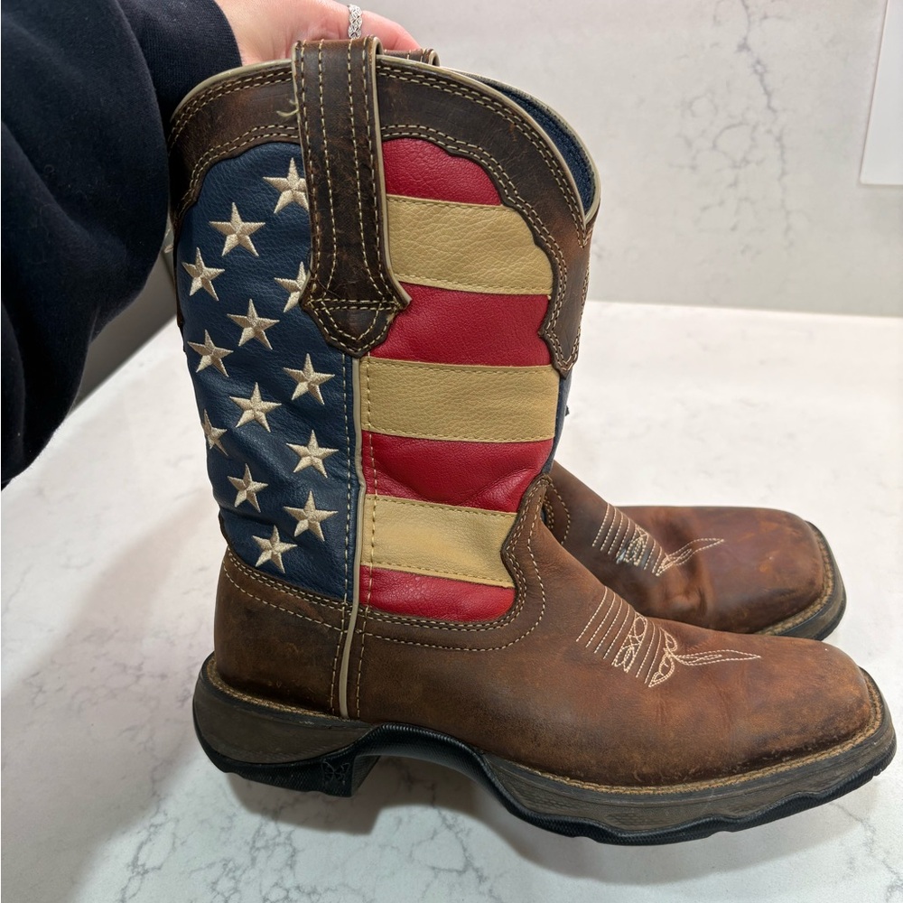 Durango Lady Rebel American Flag Cowboy Boots